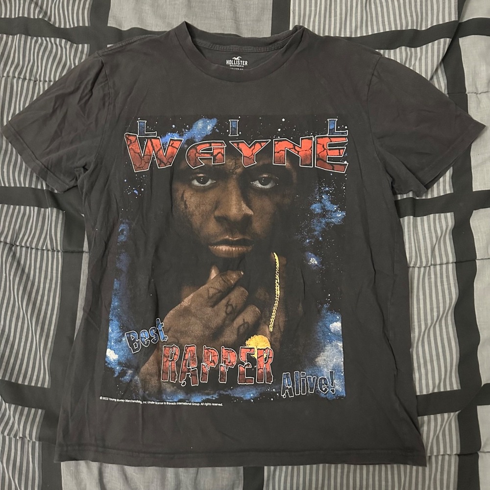 Lil Wayne The Best Rapper Alive Graphic Young Money Rap TShirt‎ Sz Medium 2023